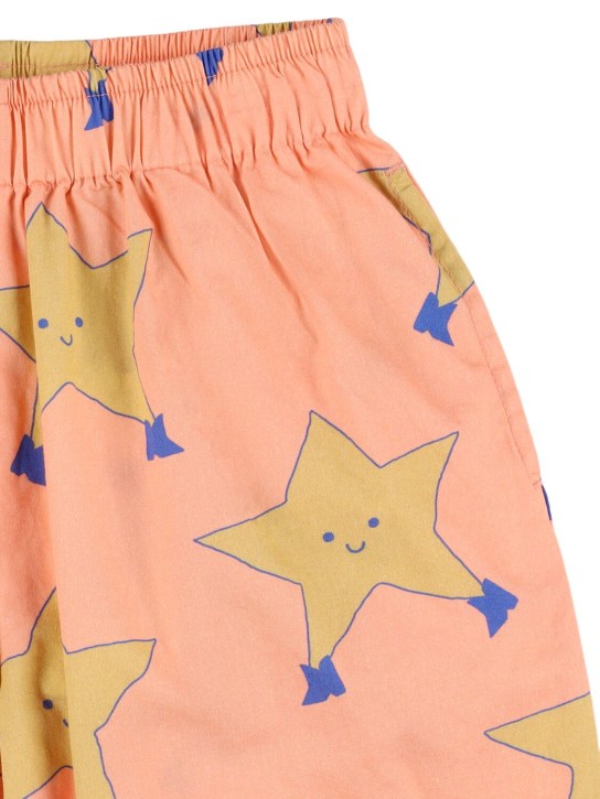 Tiny Cottons: Star print cotton sweatpants - Pink - kids-girls_1 | Luisa Via Roma
