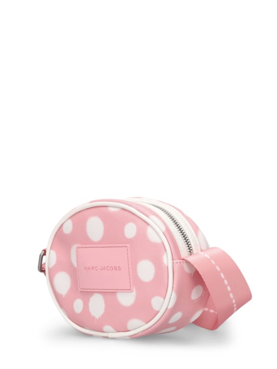 Marc Jacobs: Dotted faux leather shoulder bag w/ logo - Pink - kids-girls_1 | Luisa Via Roma