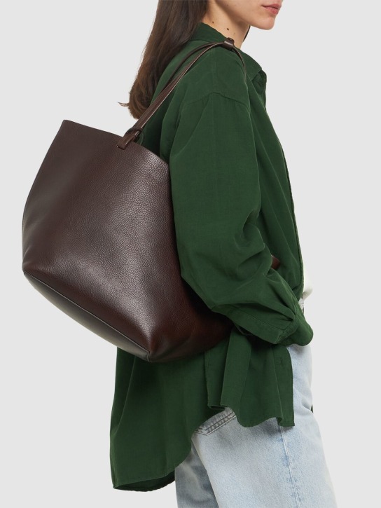 The Row: Park vintage leather tote bag - Brown Ans - women_1 | Luisa Via Roma