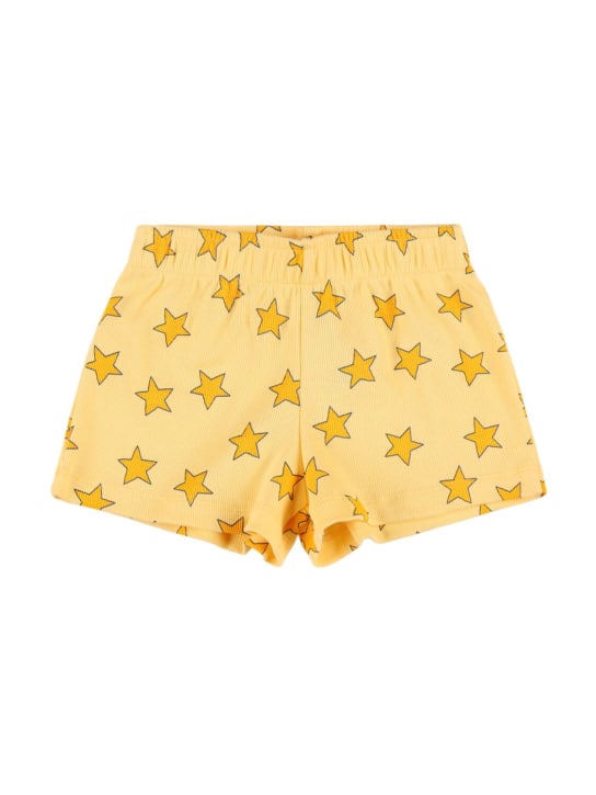 Tiny Cottons: Shorts in cotone Pima - Giallo - kids-girls_0 | Luisa Via Roma