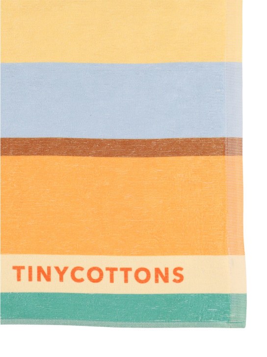 Tiny Cottons: Striped terry beach towel - Multicolor - kids-boys_1 | Luisa Via Roma