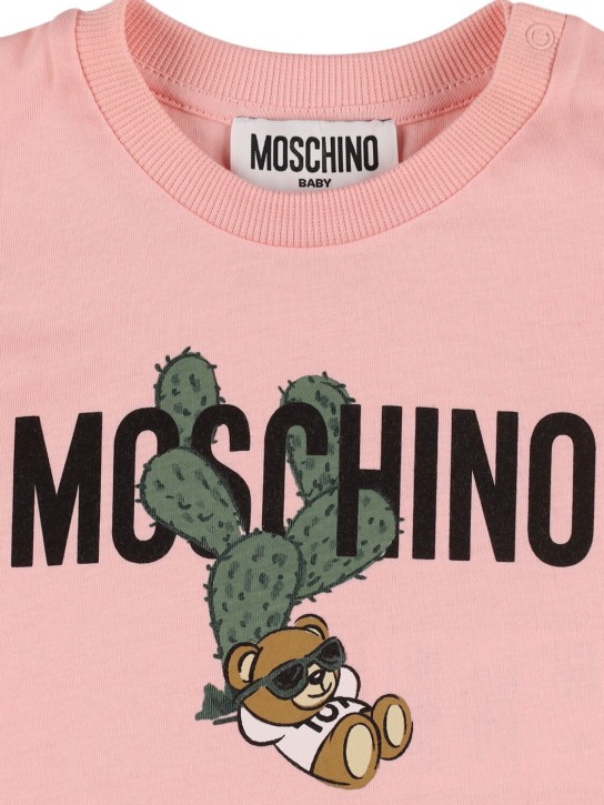 Moschino: T-Shirt aus Baumwolljersey - Rosa - kids-girls_1 | Luisa Via Roma
