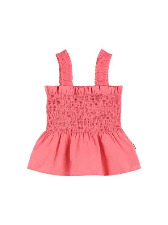 Molo: Organic cotton top - Pink - kids-girls_0 | Luisa Via Roma