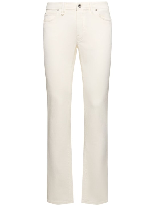 Brioni: Meribel stretch cotton denim jeans - White - men_0 | Luisa Via Roma