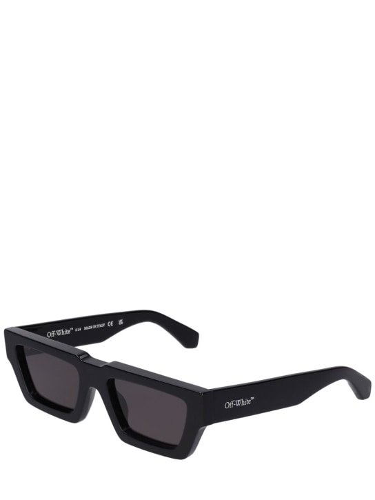 Off-White: Manchester acetate sunglasses - Nero - men_1 | Luisa Via Roma