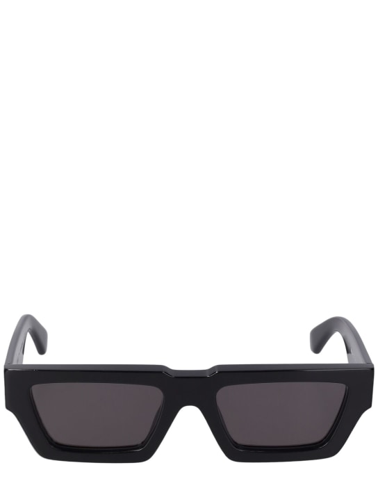 Off-White: Manchester acetate sunglasses - Black - men_0 | Luisa Via Roma