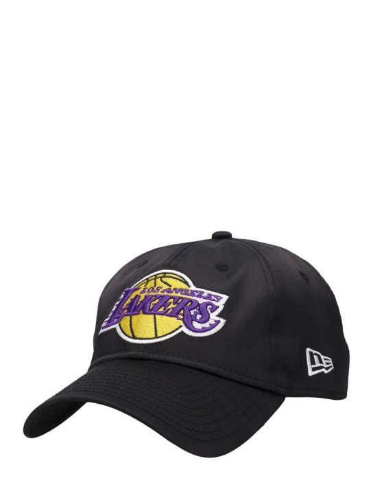 New Era: NBA LA Lakers satin 9Twenty cap - Black/Purple - men_1 | Luisa Via Roma