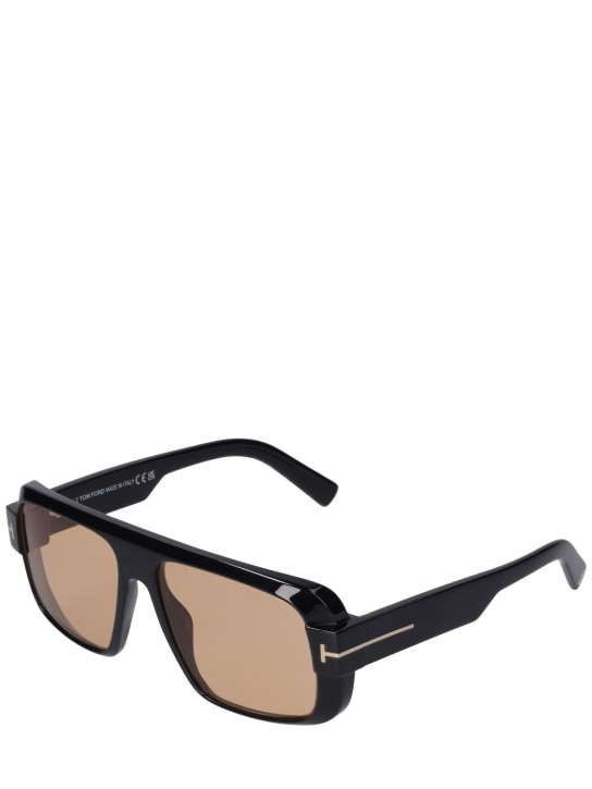 Tom Ford: Turner acetate sunglasses - Black/Brown - men_1 | Luisa Via Roma