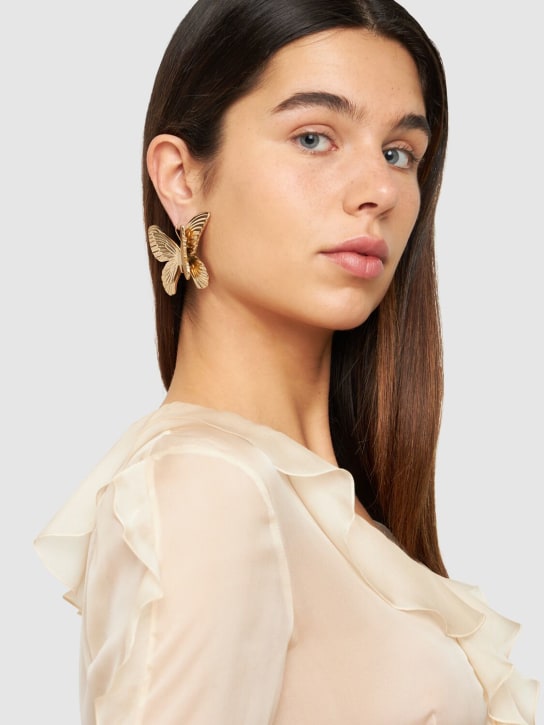 Blumarine: Butterfly earrings - women_1 | Luisa Via Roma