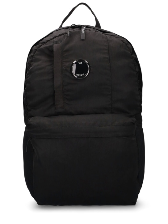 C.P. Company: Canvas backpack - Black - kids-boys_0 | Luisa Via Roma
