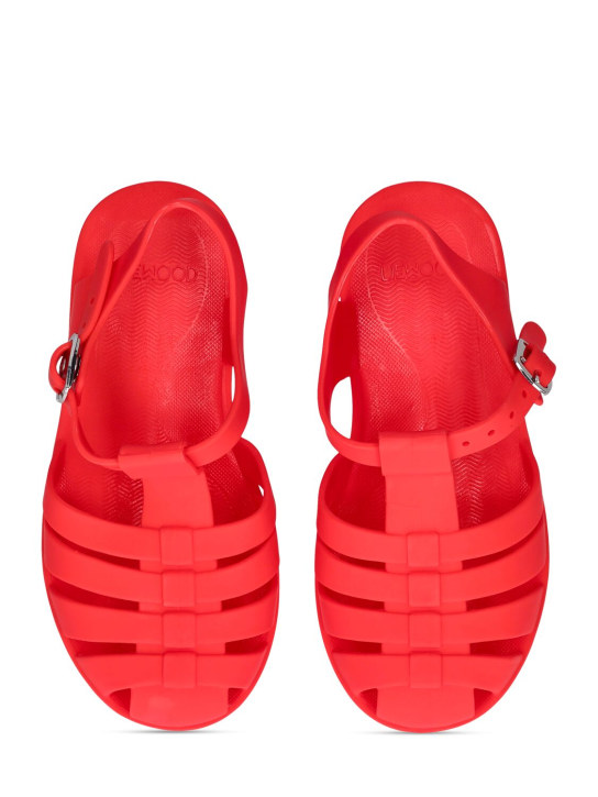 Liewood: Rubber jelly sandals - Red - kids-boys_1 | Luisa Via Roma