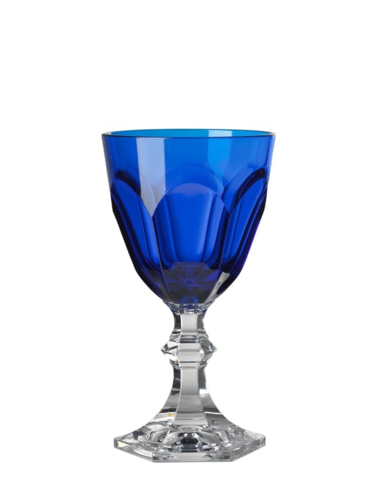 Mario Luca Giusti: Set of 6 Dolce Vita acrylic glasses - Royal Blue - ecraft_0 | Luisa Via Roma