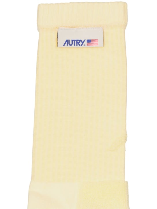 Autry: Unisex socks - Yellow - men_1 | Luisa Via Roma