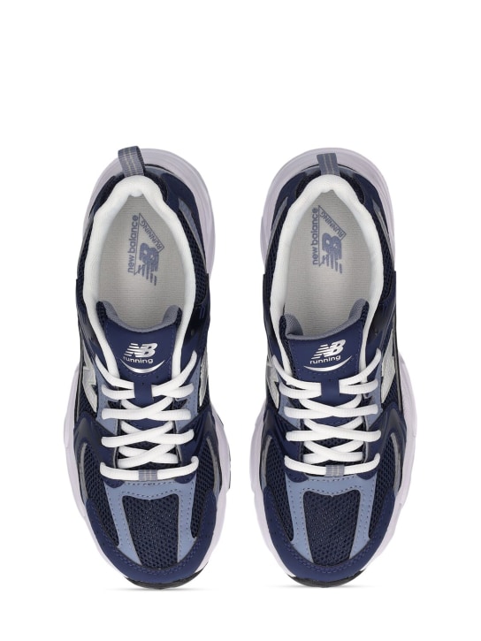 New Balance: Sneakers en simili-cuir et mesh 530 Core - Bleu Marine - kids-girls_1 | Luisa Via Roma