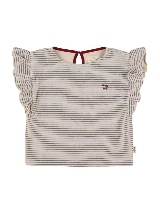 Konges Sløjd: Striped organic cotton jersey t-shirt - Multicolor - kids-girls_0 | Luisa Via Roma
