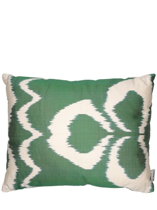 Les Ottomans: Silk & cotton cushion - Fucsia - ecraft_0 | Luisa Via Roma