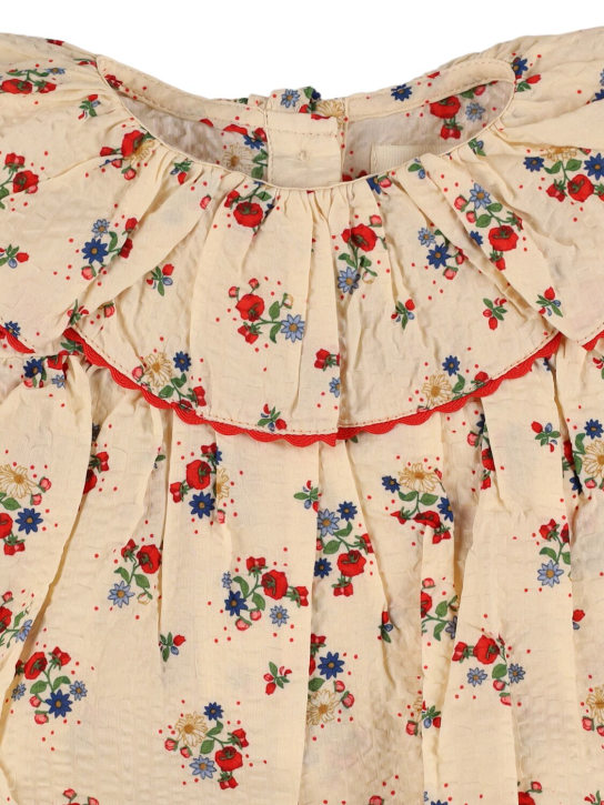 Konges Sløjd: Floral organic cotton woven romper - Multicolor - kids-girls_1 | Luisa Via Roma