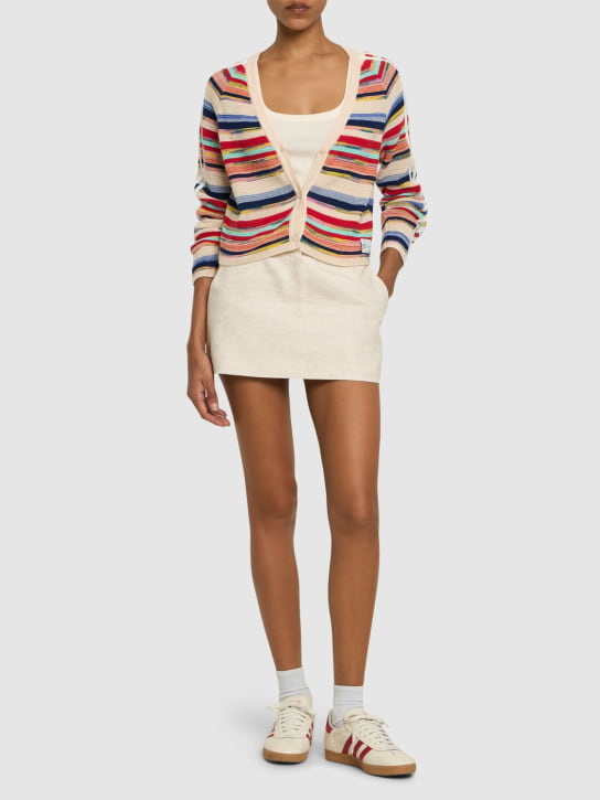 adidas Originals: Ksenia cotton knit cardigan - Multicolor - women_1 | Luisa Via Roma