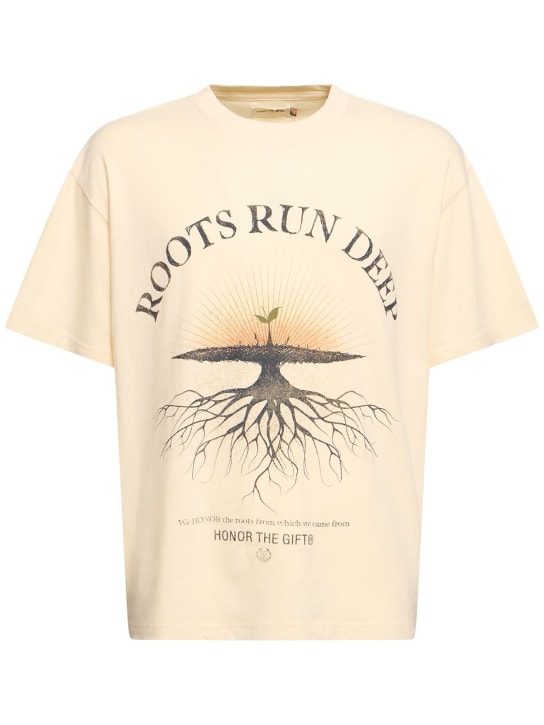 Honor the Gift: A-Spring Roots Run Deep短袖T恤 - 骨色 - men_0 | Luisa Via Roma