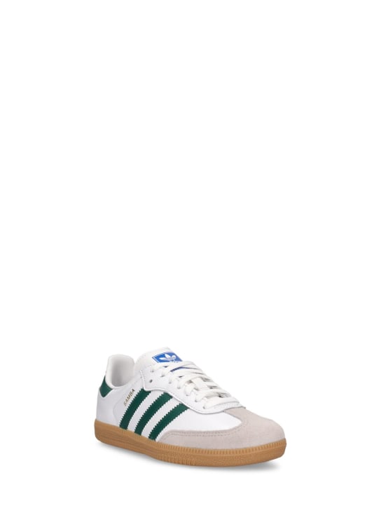 adidas Originals: Sneakers Samba OG - Bianco/Verde - kids-boys_1 | Luisa Via Roma