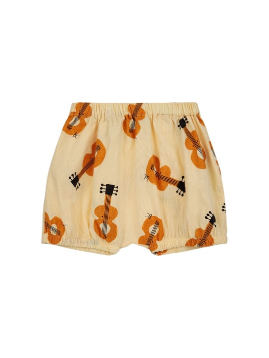Bobo Choses: Shorts in cotone organico stampato - Beige/Multi - kids-boys_0 | Luisa Via Roma