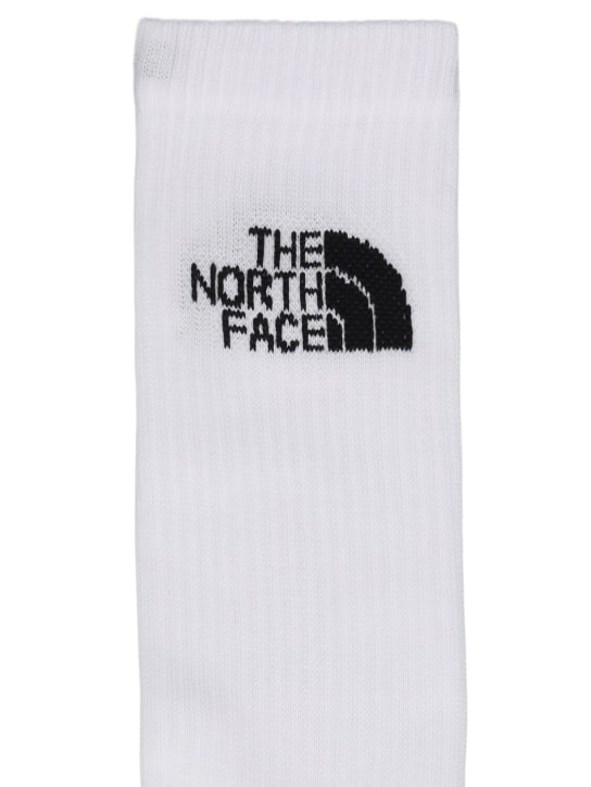 The North Face: Pack of 3 crew socks - Tnf White - men_1 | Luisa Via Roma
