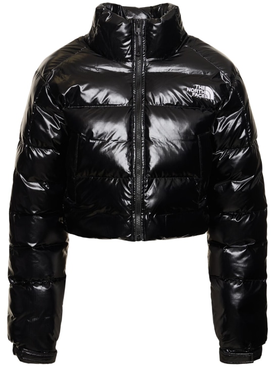 The North Face: Rusta 2.0 cropped puffer jacket - Black - women_0 | Luisa Via Roma