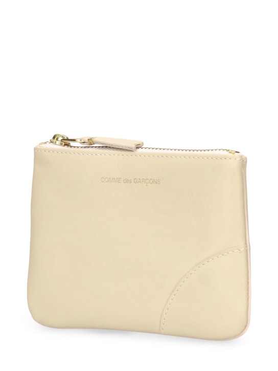 Comme des Garçons Wallet: Classic leather wallet - Off White - women_1 | Luisa Via Roma