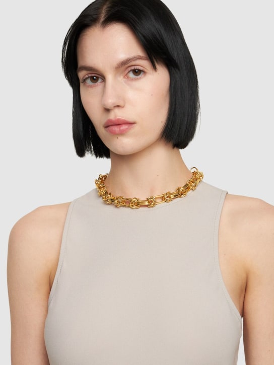 Federica Tosi: Lace Cecile chain necklace - Gold - women_1 | Luisa Via Roma