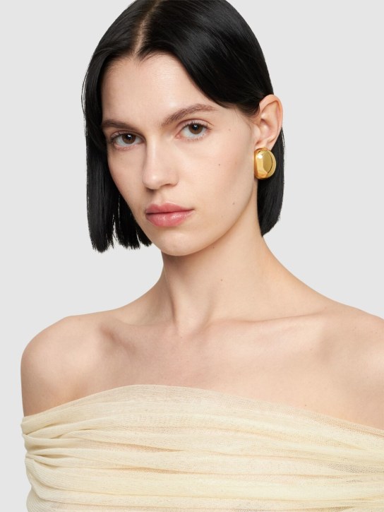 Federica Tosi: Isa stud earrings - Gold - women_1 | Luisa Via Roma