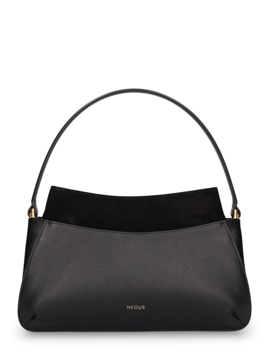 Neous: Erid leather & suede shoulder bag - Black - women_0 | Luisa Via Roma