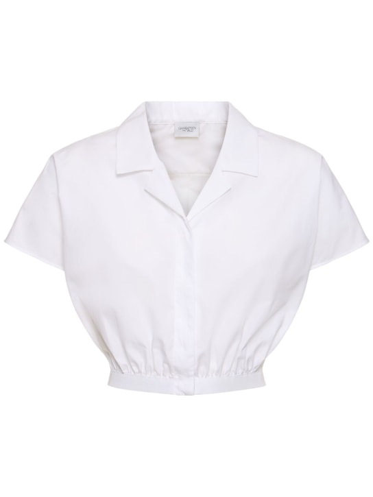Giambattista Valli: Poplin shirt - Optic White - women_0 | Luisa Via Roma