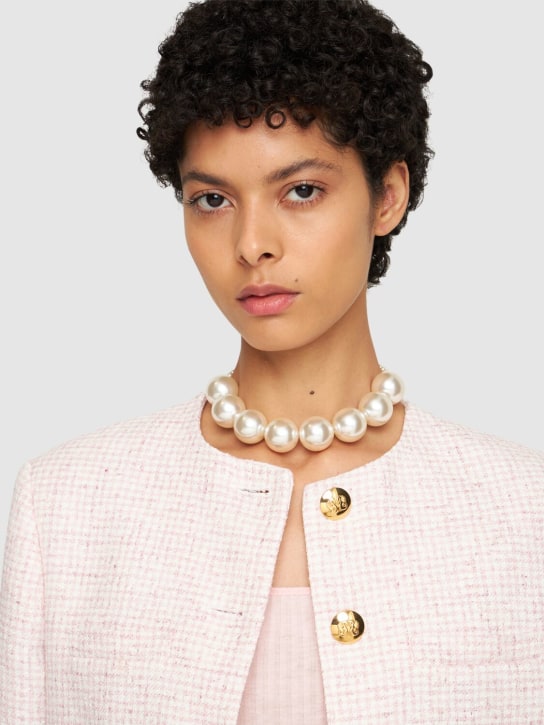 Magda Butrym: Faux pearl necklace - White - women_1 | Luisa Via Roma