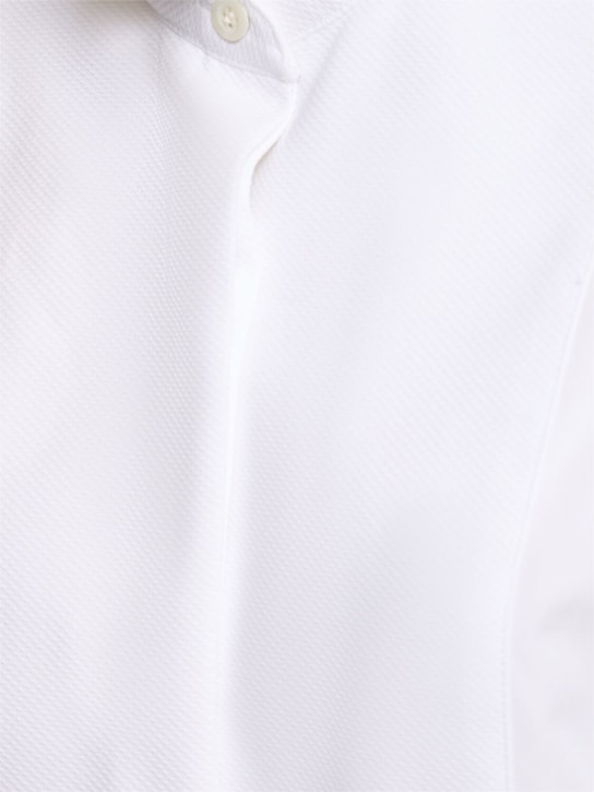 Dries Van Noten: Colbys棉质府绸衬衫 - 白色 - women_1 | Luisa Via Roma
