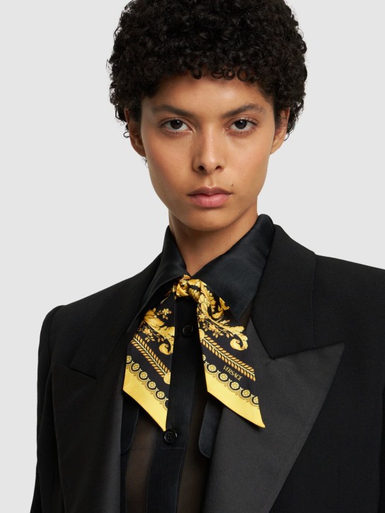 Versace: Silk twill bandeau - women_1 | Luisa Via Roma