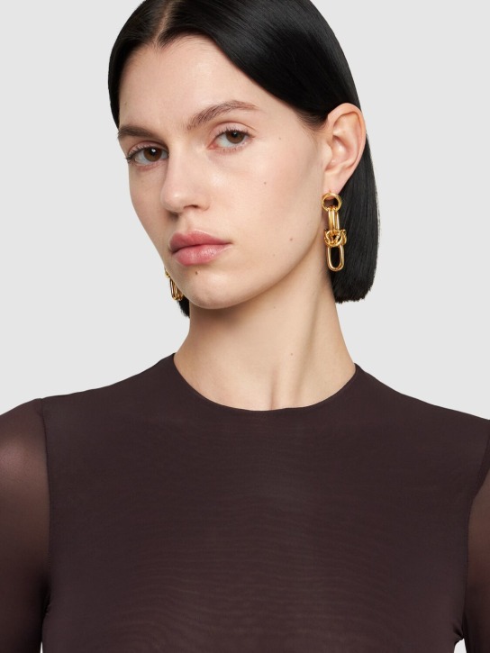 Federica Tosi: Cecile drop earrings - Gold - women_1 | Luisa Via Roma