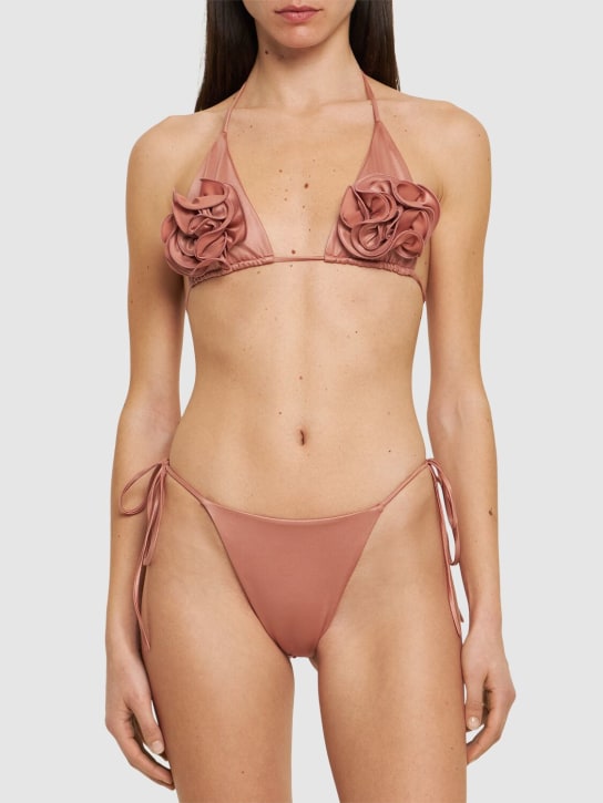 Magda Butrym: Bas de bikini en lycra - Rose - women_1 | Luisa Via Roma