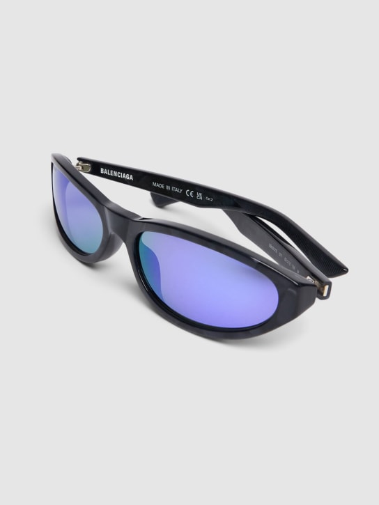 Balenciaga: Sonnenbrille aus Acetat „BB0007S Neo“ - Violet Pearl - men_1 | Luisa Via Roma