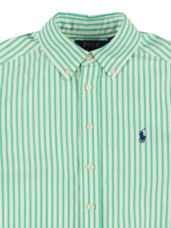 Ralph Lauren: Cotton poplin shirt - 화이트 - kids-boys_1 | Luisa Via Roma