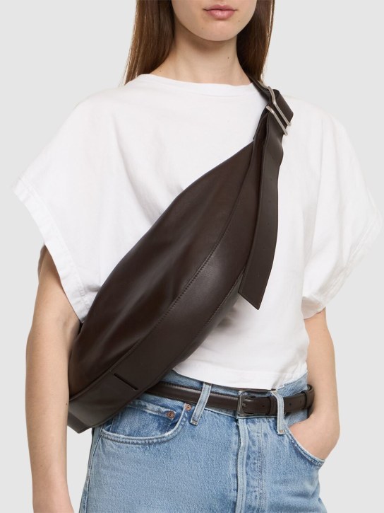 Janessa Leone: Bode adjustable leather tote bag - Brown - women_1 | Luisa Via Roma