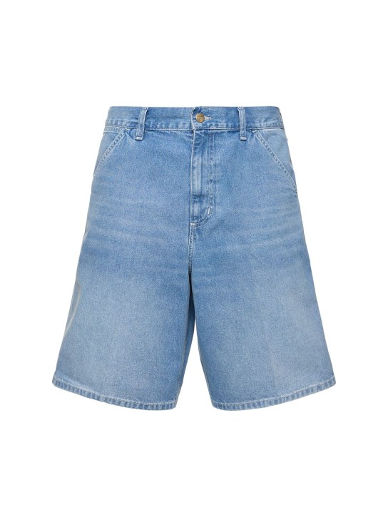 Carhartt WIP: Simple Light True washed shorts - Blue - men_0 | Luisa Via Roma