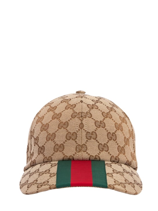 Gucci: Original GG baseball hat - Beige/Ebony - women_0 | Luisa Via Roma