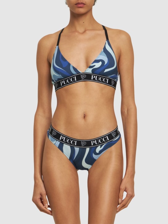 Pucci: Pack of 3 light stretch jersey thongs - Multicolor - women_1 | Luisa Via Roma