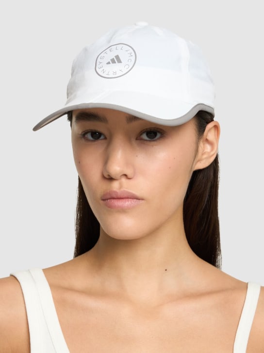 adidas By Stella McCartney: ASMC baseball cap w/ logo - White - women_1 | Luisa Via Roma