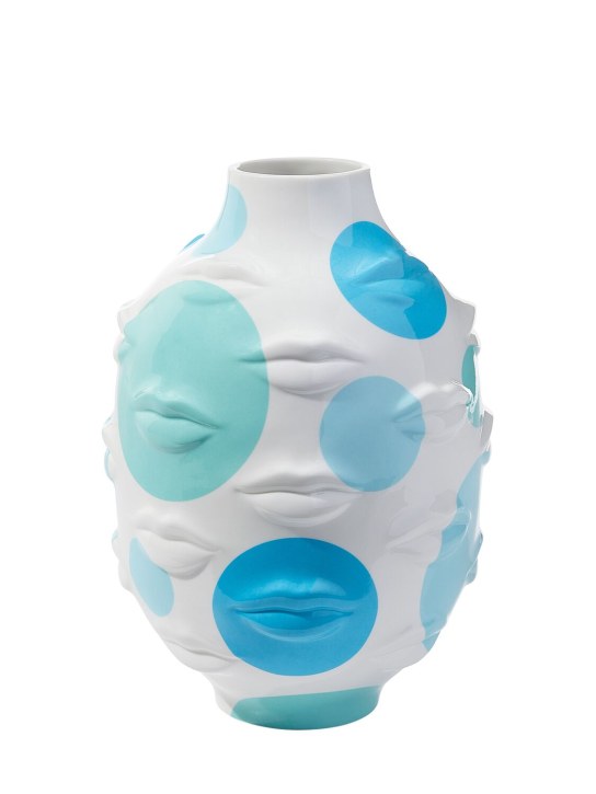 Jonathan Adler: L'Pop Gala limited edition round vase - Blue - ecraft_0 | Luisa Via Roma