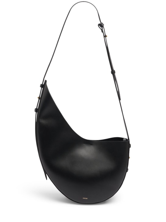 Soeur: Winona leather shoulder bag - Noir - women_0 | Luisa Via Roma