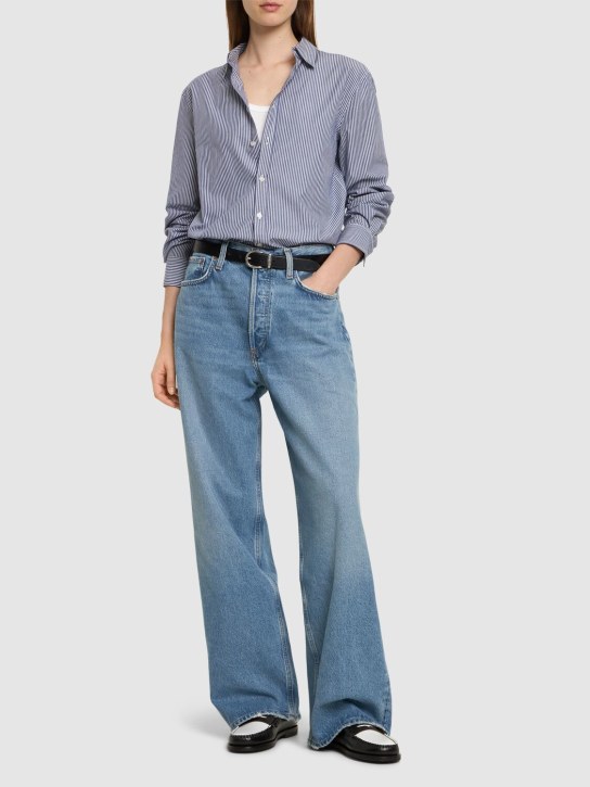 Agolde: Jeans baggy fit in misto cotone - Blu - women_1 | Luisa Via Roma