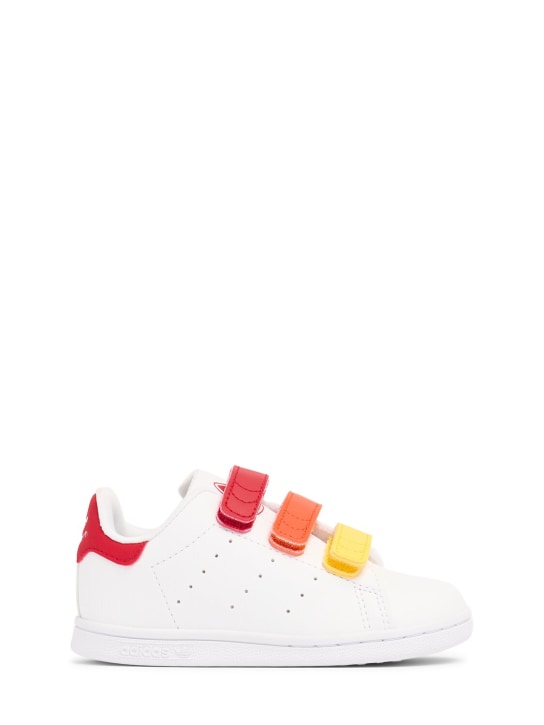 adidas Originals: Sneakers Stan Smith con correas - Blanco - kids-boys_0 | Luisa Via Roma