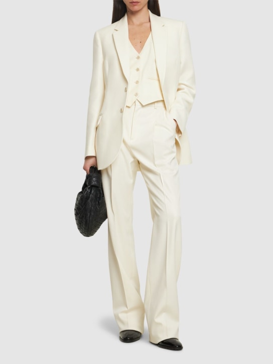 Wardrobe.nyc: Wool waistcoat - Off White - women_1 | Luisa Via Roma