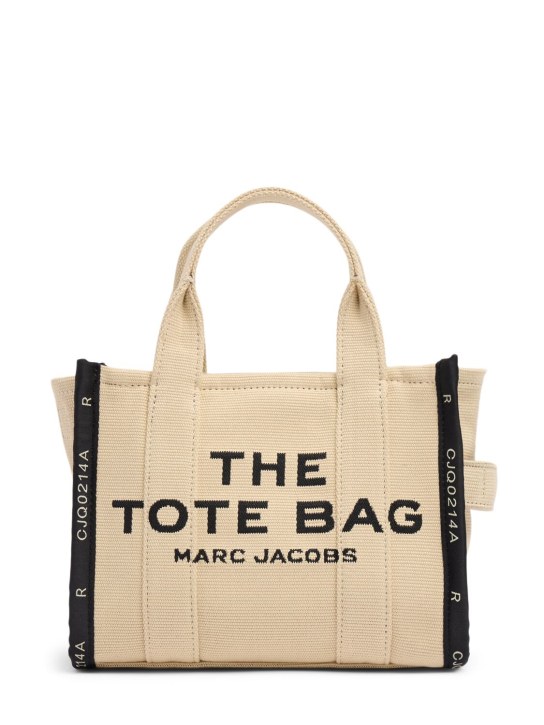 Marc Jacobs: The Small Tote cotton canvas bag - Warm Sand - women_0 | Luisa Via Roma